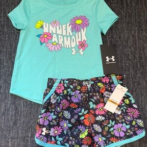 Under Armour Turquoise Floral Kids' Set